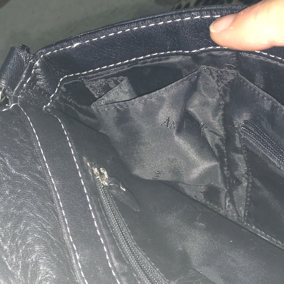 Ann Taylor Soft Black Leather Satchel - Picture 12 of 13